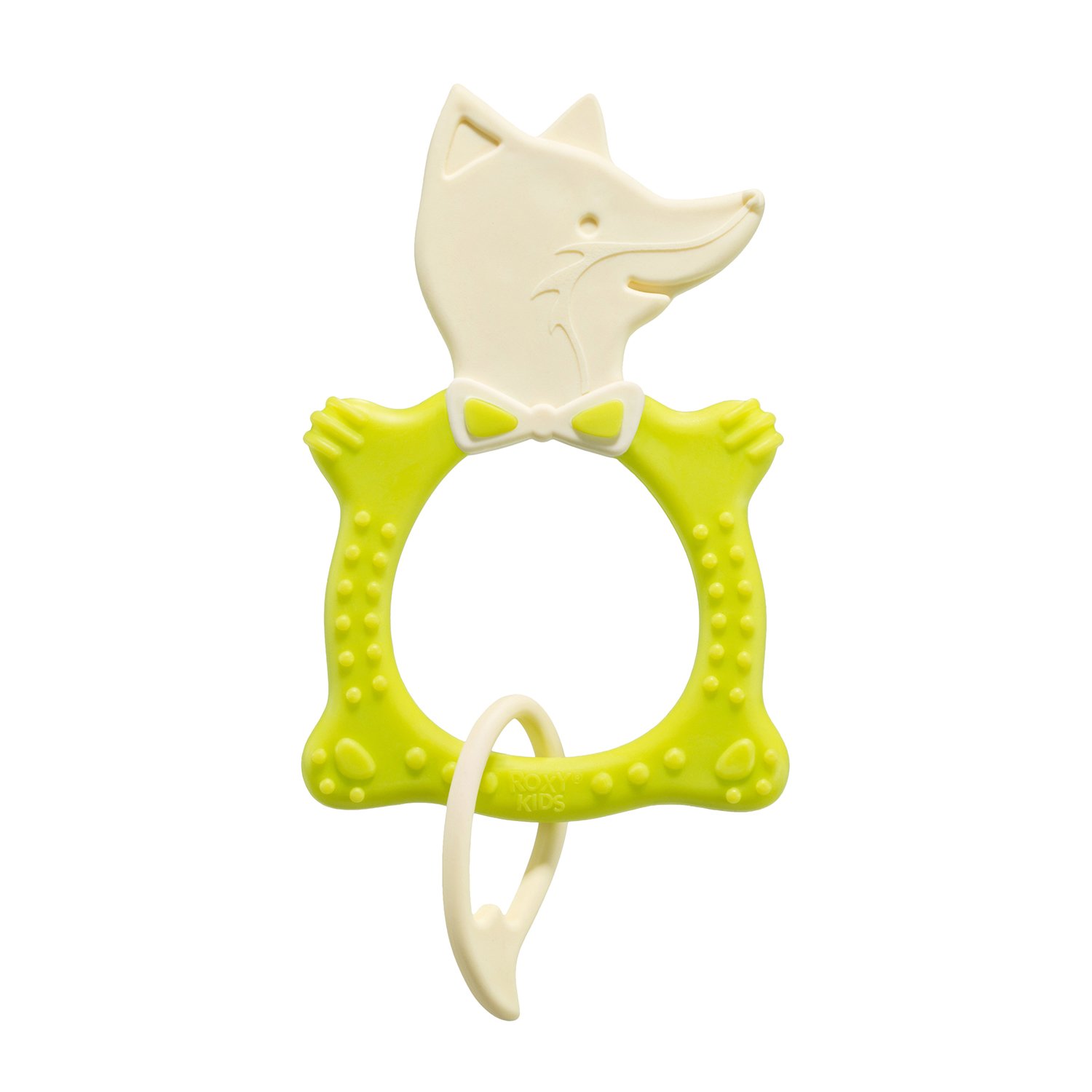 Прорезыватель для зубов ROXY-KIDS Fox teether цвет зеленый - фото 1