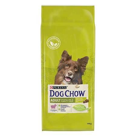 Корм для собак Dog Chow с ягненком 14 кг