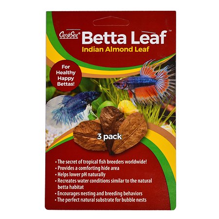 Листья индийского миндаля CaribSea Betta Leaf 3шт 00650