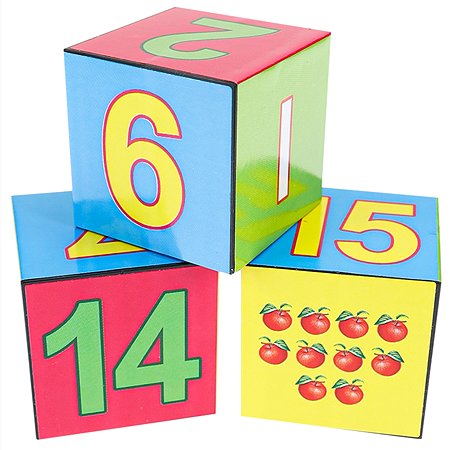 Кубики Рыжий кот Математика для малышей. 12 шт - фото 2