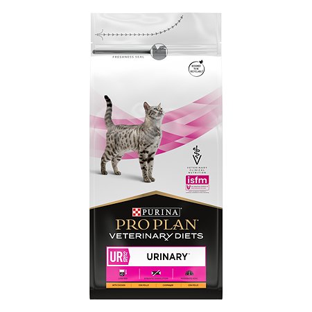 Корм для кошек Purina Pro Plan Veterinary diets UR St/Ox Urinary при болезни нижних отделов мочевыводящих путей с курицей 1.5кг