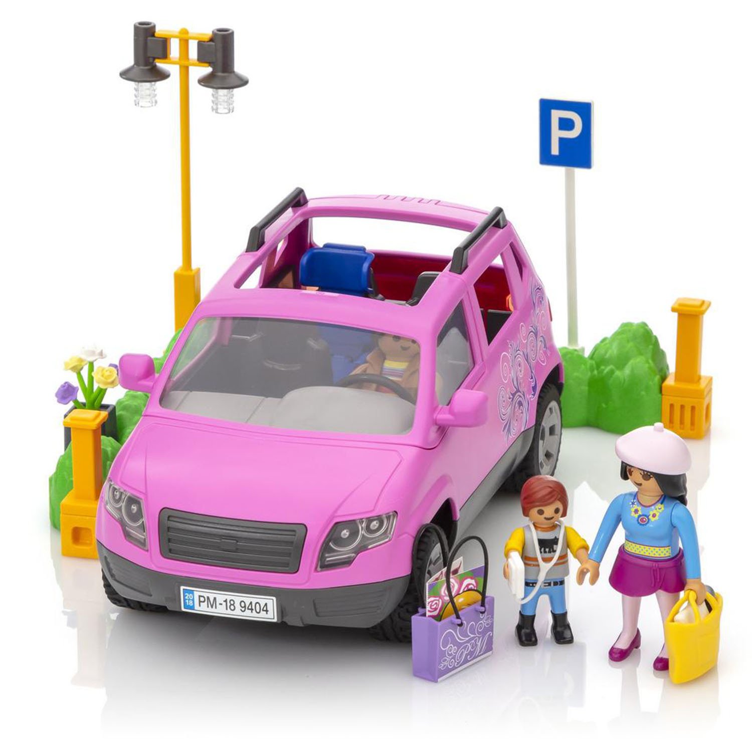 playmobil car pink