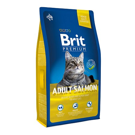 Корм для кошек Brit Premium 8кг лосось