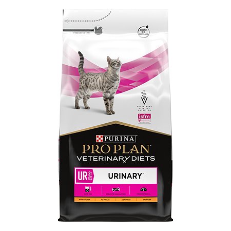 Корм для кошек Purina Pro Plan Veterinary diets UR St/Ox Urinary при болезни нижних отделов мочевыводящих путей с курицей сухой 5кг