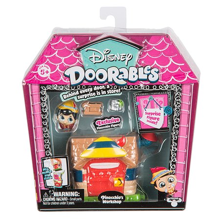 Мини-набор игровой Disney Doorables Пиноккио с 2 фигурками (Сюрприз) 69413