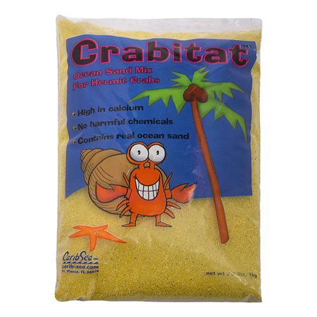Песок для раков-отшельников CaribSea Crabitat Желтый 1кг 00608