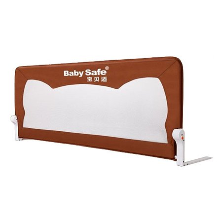 Барьер защитный для кровати Baby Safe Ушки 120х66 коричневый