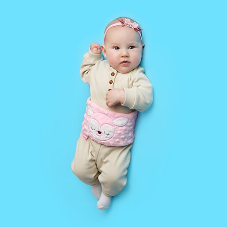 Игрушка Мякиши Пояс от колик с вишневыми косточками для новорожденных РазоГрелка Оленёнок - фото 4