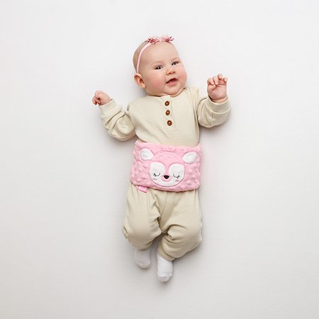 Игрушка Мякиши Пояс от колик с вишневыми косточками для новорожденных РазоГрелка Оленёнок - фото 6