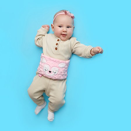 Игрушка Мякиши Пояс от колик с вишневыми косточками для новорожденных РазоГрелка Оленёнок - фото 7