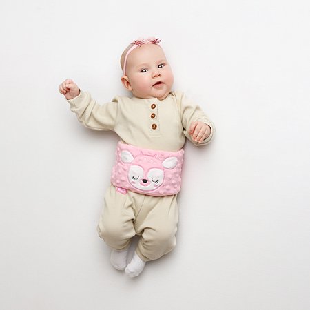 Игрушка Мякиши Пояс от колик с вишневыми косточками для новорожденных РазоГрелка Оленёнок - фото 10