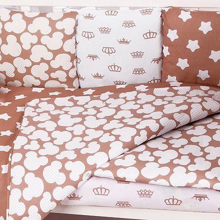 Комплект постельного белья Amarobaby Soft 4предмета Коричневый - фото 5