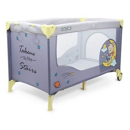 Манеж кровать olsson dream n play grey