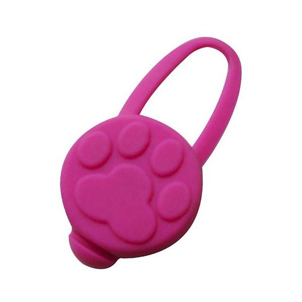 Брелок-маячок Keyprods для кошек и собак Лапка розовый