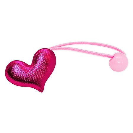 Набор резинок для волос B&H Сердце с мульти блестками+Сердце Розовае 2шт W0010 - фото 4