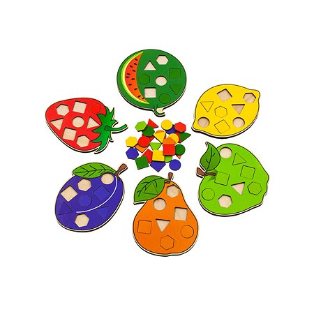 Мозаика-сортер фрукты Alatoys 6 фигур - фото 14