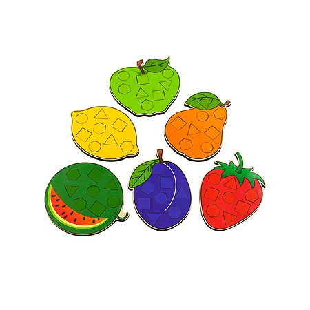 Мозаика-сортер фрукты Alatoys 6 фигур - фото 16