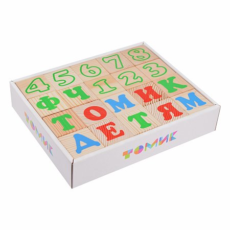 Кубики Томик Алфавит с цифрами 20 штук 2222-2 - фото 3