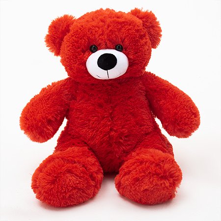 Игрушка мягконабивная FixsiToysi Медведь Мартин 38 см красный