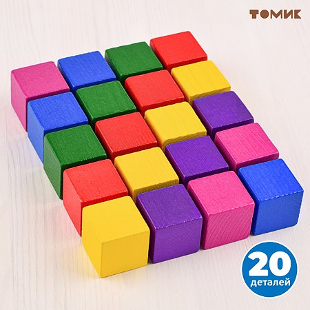 Кубики Томик Цветные 20 штук 2323 - фото 3