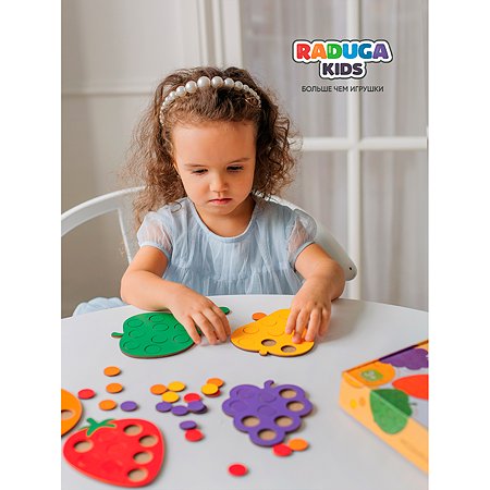 Мозаика сортер Raduga Kids 5в1 Фрукты для детей деревянная - фото 9