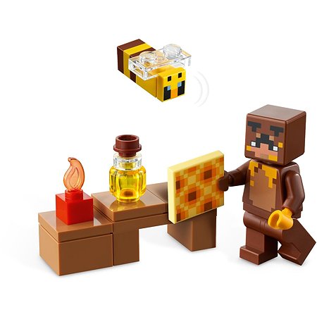 Конструктор Lego Майнкрафт Пчелиный коттедж 21241 - фото 5