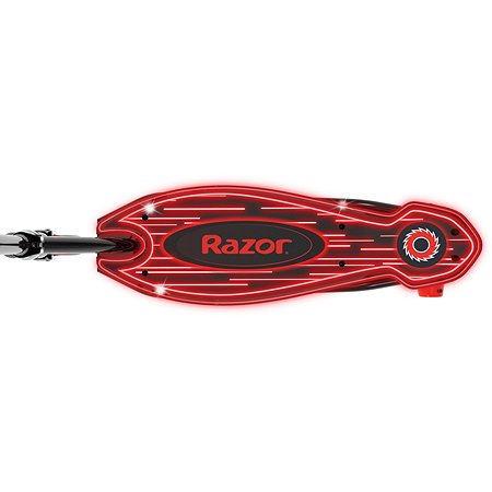 Электросамокат RAZOR Power Core E90 Glow чёрно-красный с подсветкой - фото 5