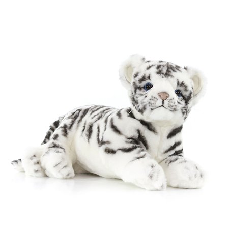 Реалистичная мягкая игрушка Hansa Тигр детёныш белый 36 см