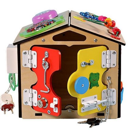 Бизиборд KimToys Домик со светом Малышок игрушка для девочек и мальчиков - фото 2