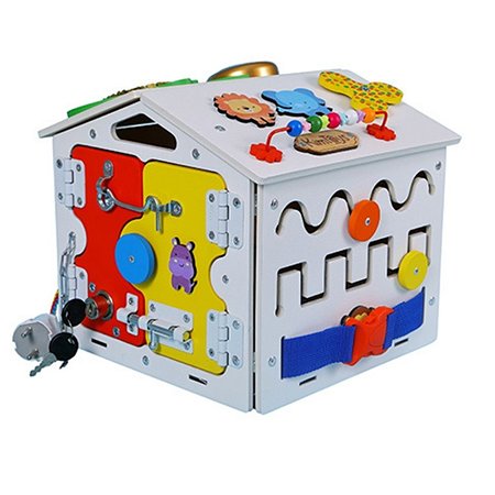 Бизиборд KimToys Домик со светом Малышок игрушка для девочек и мальчиков - фото 3