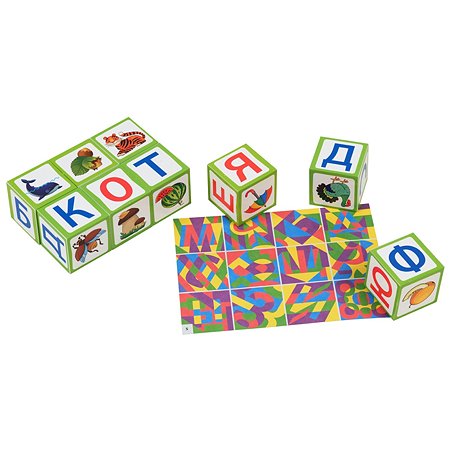 Набор Айрис ПРЕСС IQ кубики Азбука 65 игр для развития речи - фото 3