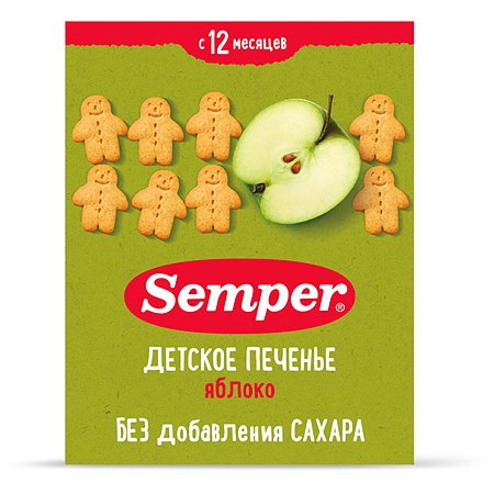 Печенье Semper яблоко 80г с 12месяцев