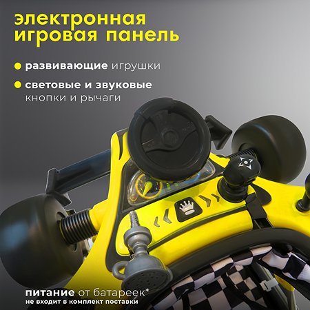 Ходунки Nuovita Auto Желтый - фото 6