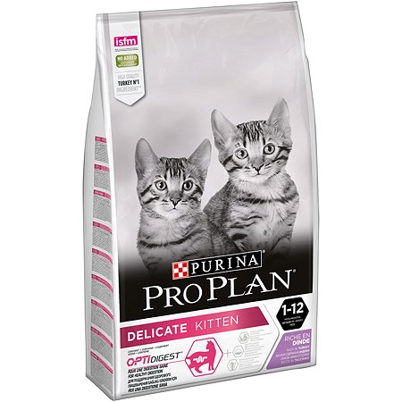 Корм сухой для котят PRO PLAN 10 кг с индейкой с чувствительным пищеварением - фото 4