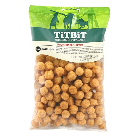 Лакомство для собак Tiibit 95г Золотая коллекция шарики с сыро м