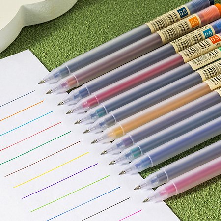 Ручки гелевые Deli EG119 12цветов 12шт 1584233 - фото 2