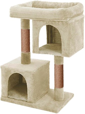 Домик для кошки с когтеточкой Pet БМФ Бежевый