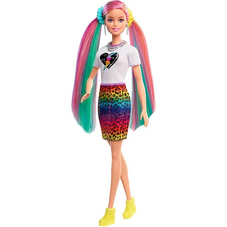Кукла Barbie с разноцветными волосами GRN81 - фото 6