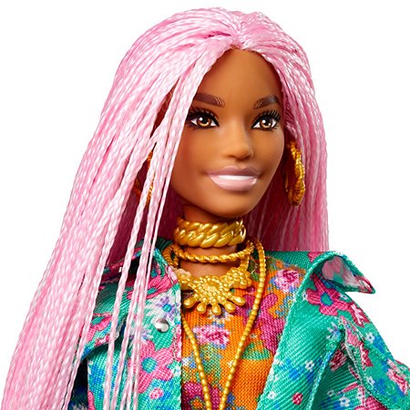 Кукла Barbie Экстра с розовыми косичками GXF09 - фото 7