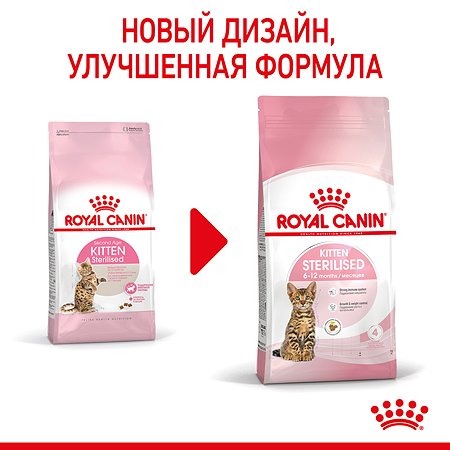Корм сухой для котят ROYAL CANIN Sterilised 2кг стерилизованных - фото 3