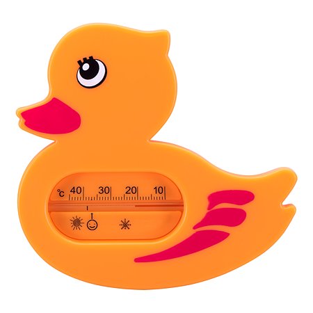 Термометр для ванной Курносики Уточка Оранжевый