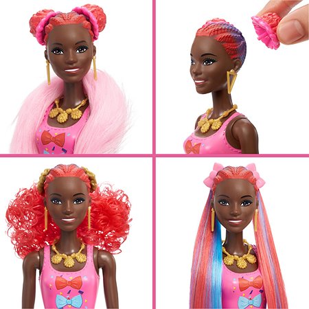 Набор Barbie Кукла из серии Блеск Сменные прически в непрозрачной упаковке (Сюрприз) HBG40 - фото 8