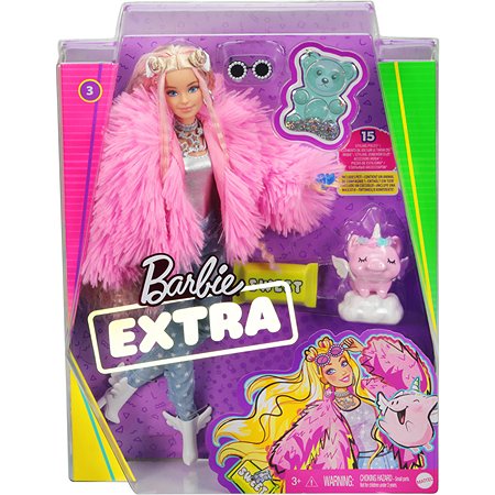 Кукла Barbie Экстра в розовой куртке GRN28 - фото 2