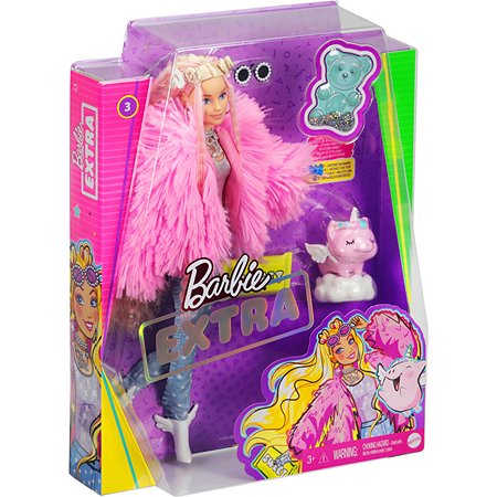 Кукла Barbie Экстра в розовой куртке GRN28 - фото 3