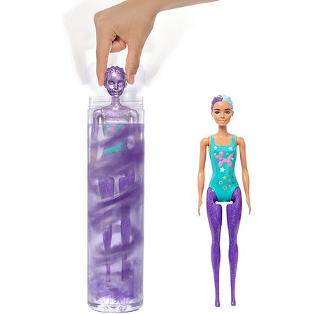 Набор Barbie Кукла из серии Блеск Сменные прически в непрозрачной упаковке (Сюрприз) HBG41 - фото 7