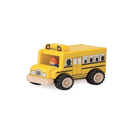 Автобус школьный Wonderworld деревянная игрушка Miniworld - фото 1