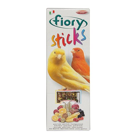 Лакомство для канареек Fiory Sticks Палочки с фруктами 30г 2 шт - фото 1