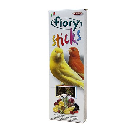 Лакомство для канареек Fiory Sticks Палочки с фруктами 30г 2 шт - фото 3