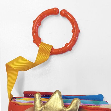 Книжка-игрушка VALIANT для малышей «Цирк» с прорезывателем и подвесом - фото 5