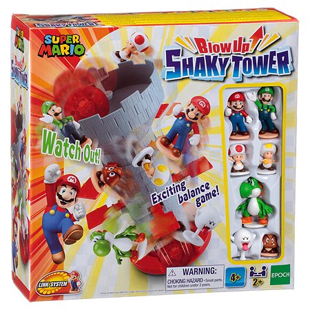 Игра настольная EPOCH Games Super Mario Шаткая башня 7356 - фото 1